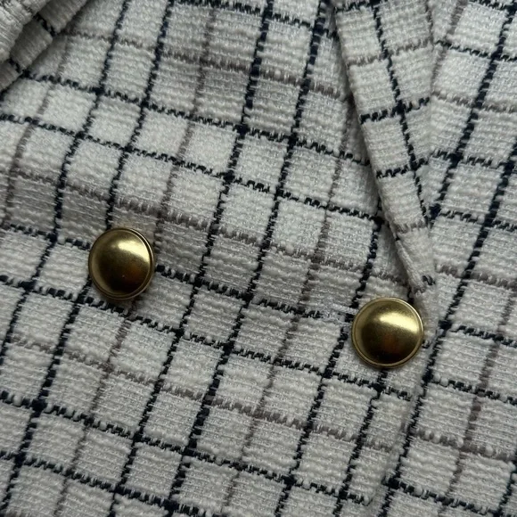 Abercrombie & fitch double breasted tweed style blazer - Picture 4 of 5